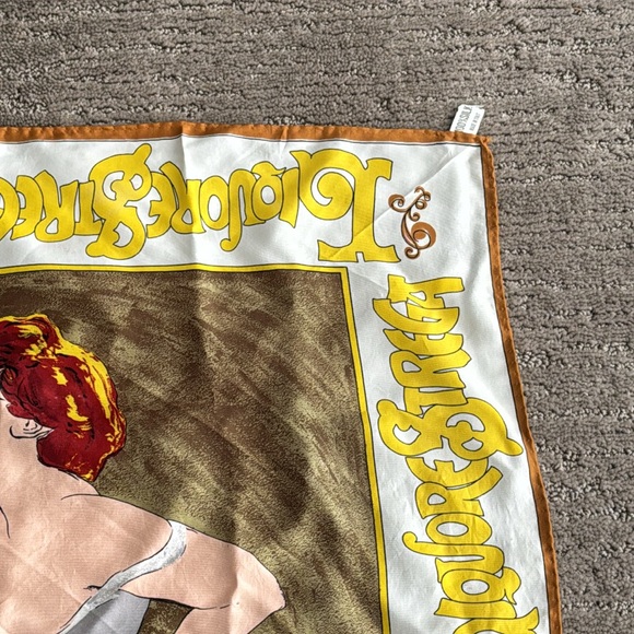 Vintage Alberti Liquor Strega Silk Scarf - Picture 4 of 11